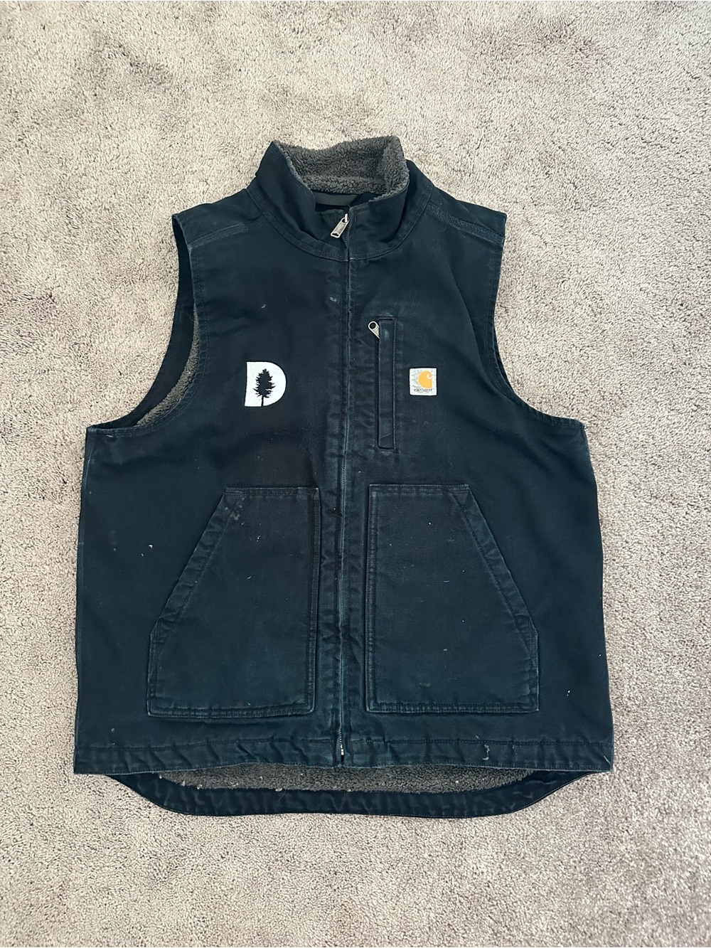 Carhartt Sherpa Lined Mock Neck Vest Men’s M